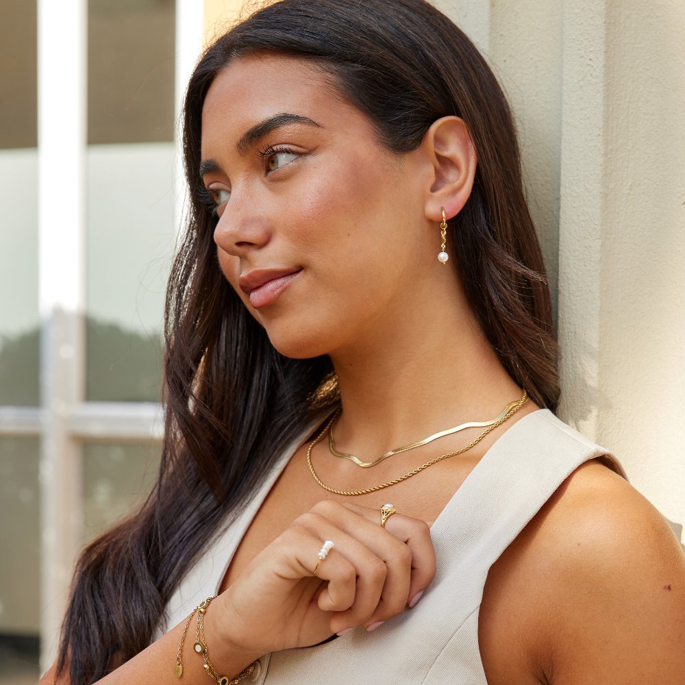 Rini Pearl Tassel Earrings
