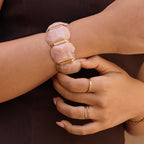 Rose Quartz Elastic Bracelet