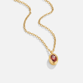 Ruby Red Crystal Necklace