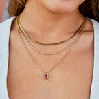 Ruby Red Crystal Necklace