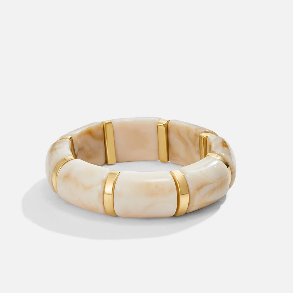 Sabina White Marbled Bracelet