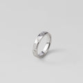 "Seascape" Engraved Silver Band Ring