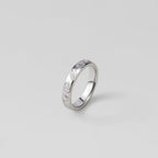 "Seascape" Engraved Silver Band Ring