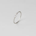 Serena Silver Crystal Ring