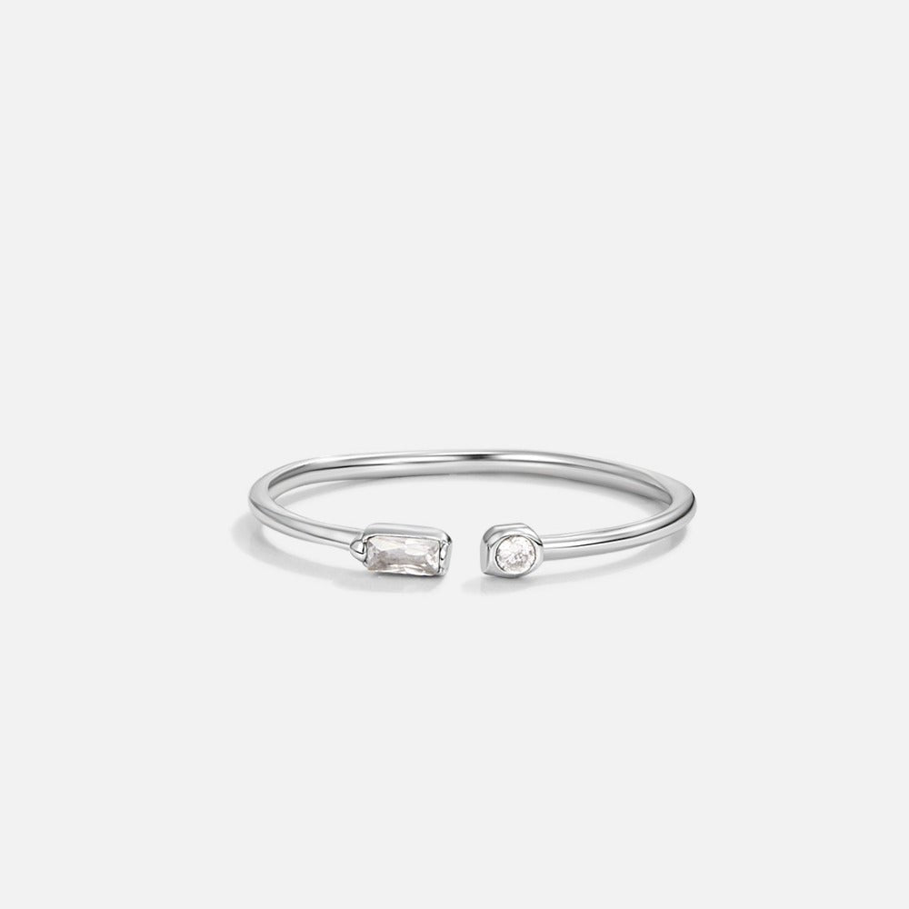 Serena Silver Crystal Ring