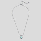 Silver Aquamarine Pendant Necklace