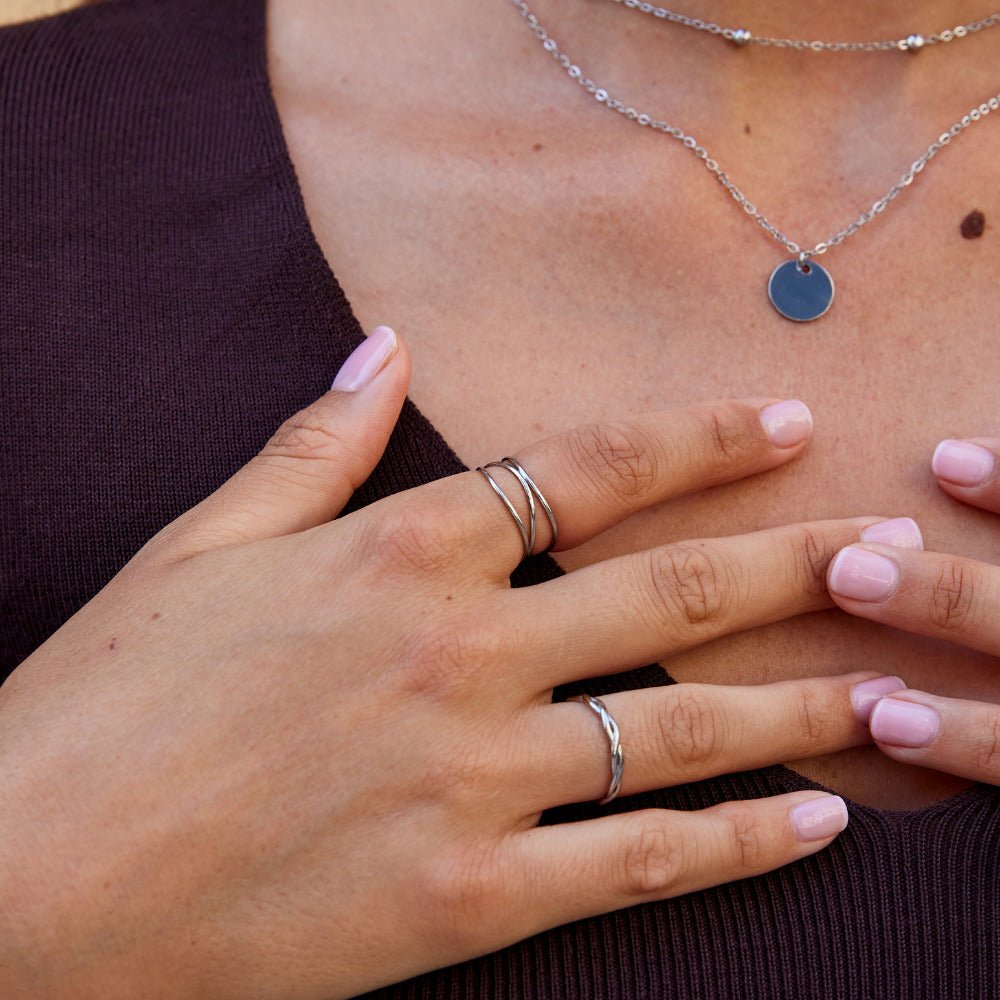 Silver Infinity Loop Ring