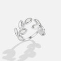 Silver Leaf Ring