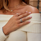 Silver Leaf Ring
