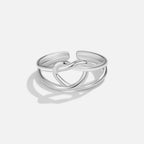 Silver Love Knot Ring