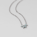 Silver Marquise Petal Necklace