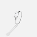 Silver Moonlight Pearl Shell Ring