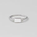 Silver Moonlight Pearl Shell Ring