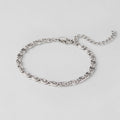 Silver Swirl Link Chain Bracelet