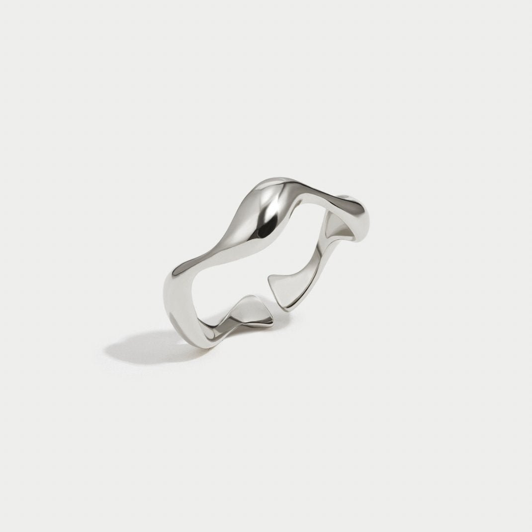 Silver Wave Ring