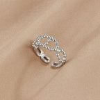 Silver Yulah Chain Ring