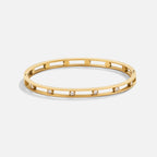 Sofia Crystal & Gold Bangle