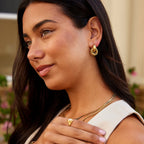 Sofia Twisted Gold Hoop Earrings