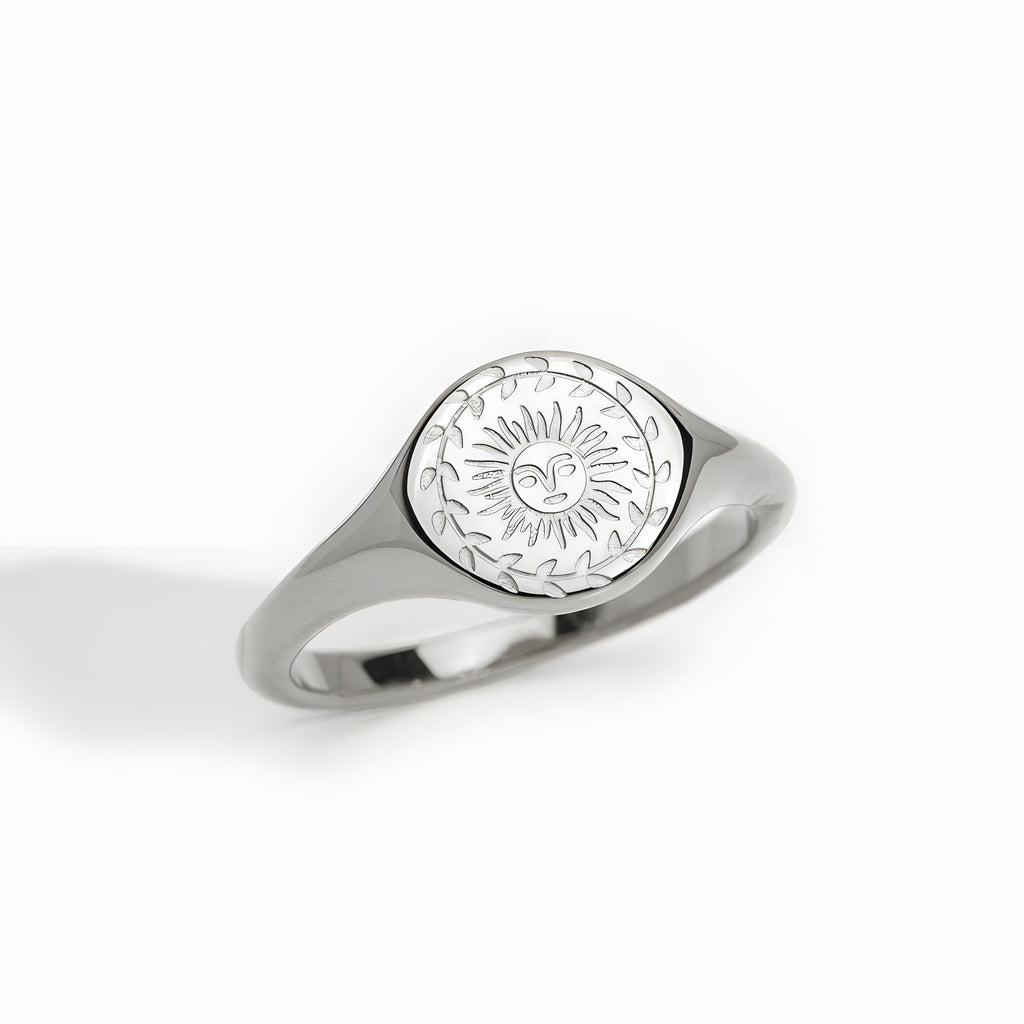 Summer Solstice Silver Ring