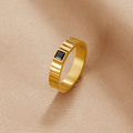 Talia Black Gold Ring