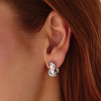 Tara Silver Entwined Pearl Earrings
