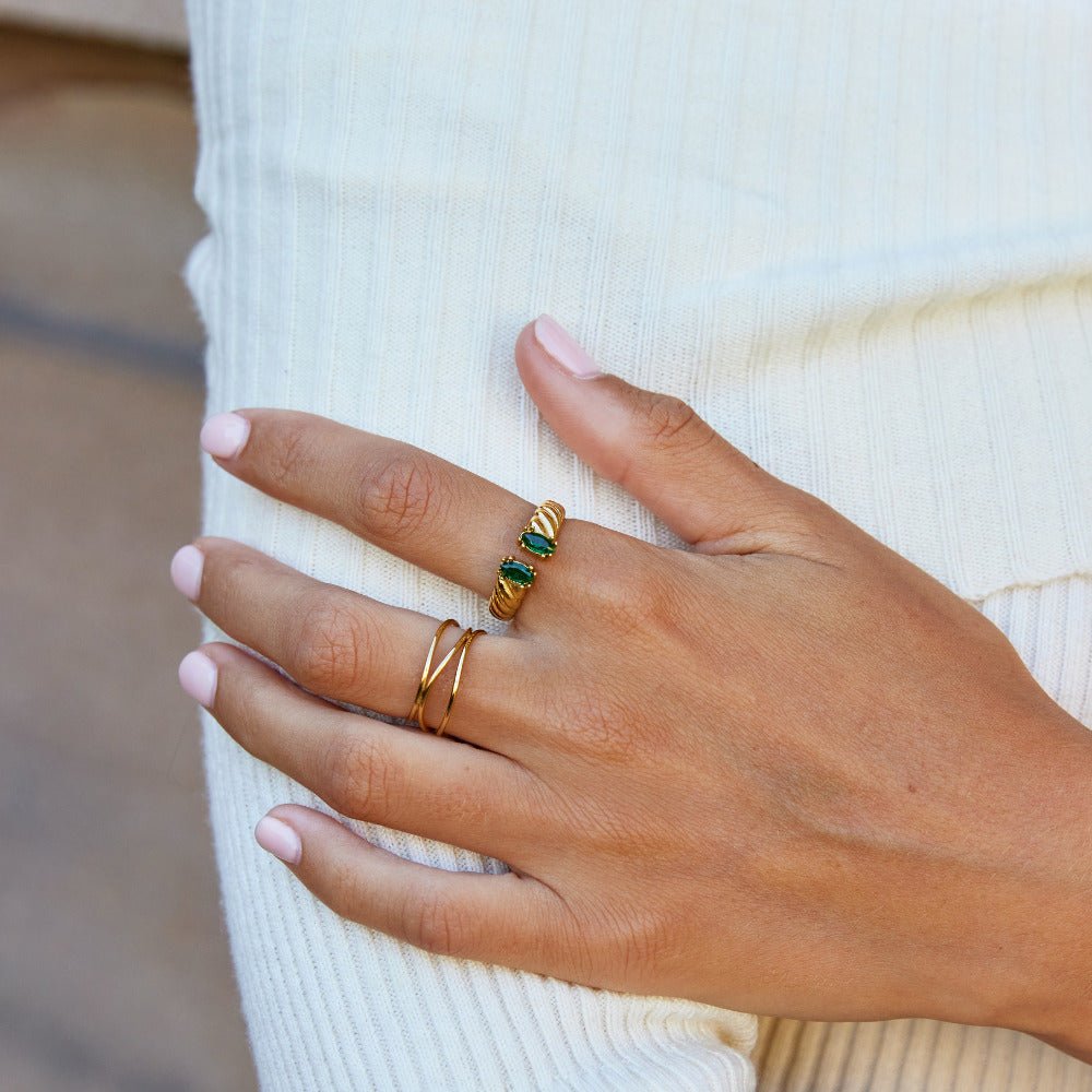 Tara Vintage Emerald Ring