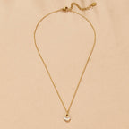 Tiffany White Stone Pendant Necklace