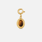 Tiger Eye Stone Charm