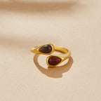 Tiger Eye Stone Wrap Ring