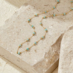 Turquoise Bead Chain Necklace