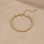 Twisted 18K Gold Bracelet