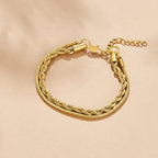 Twisted Leila Layered Bracelet