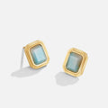 Vana Gold Vintage Stone Earrings