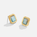 Vana Gold Vintage Stone Earrings