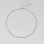 Vina Silver Multi Layered Chain Necklace