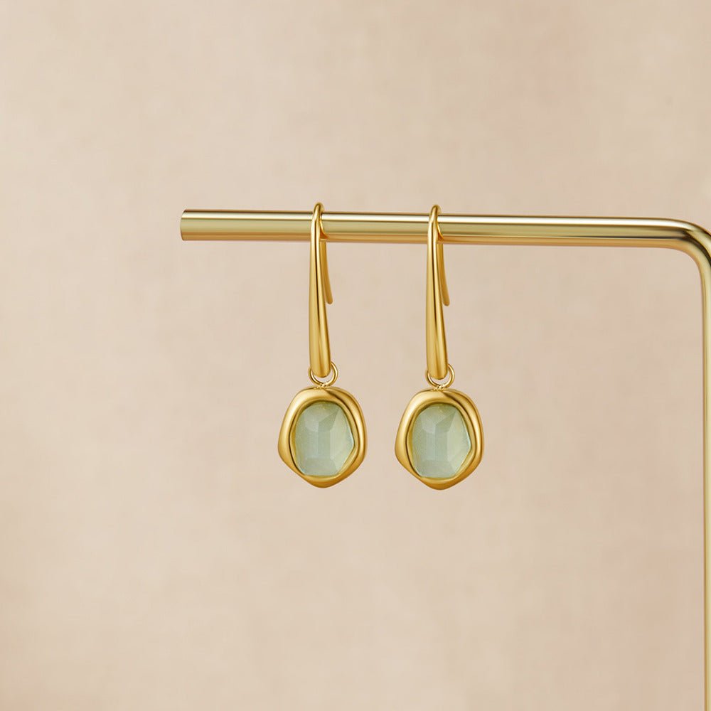 Vintage Aquamarine Drop Earrings