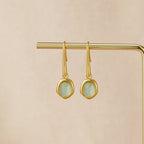 Vintage Aquamarine Drop Earrings