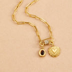 Vintage Gold Heart Charm