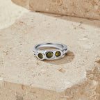Vintage Peridot Silver Ring
