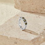 Vintage Peridot Silver Ring