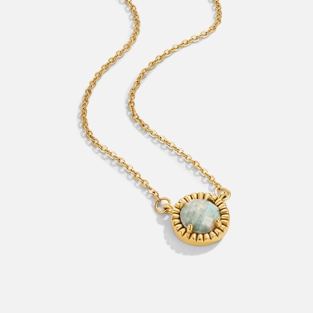 Vintage Round Amazonite Necklace