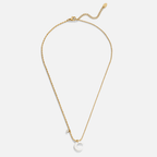 White Crescent Moon Necklace